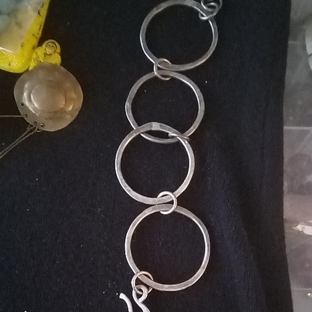 925 Link Circle Bracelet - Modern Open Ring Design